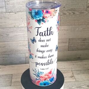 FAITH 20oz. Handmade stainless steel tumbler